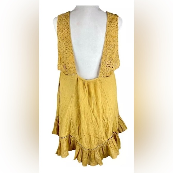 Free People Freya Mini Dress in Hay There Yellow - Picture 3 of 10